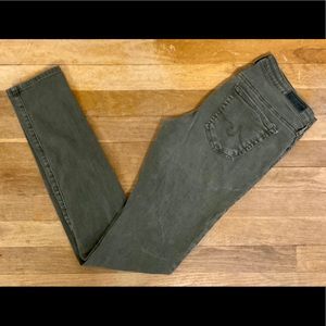 AG The Legging Super Skinny Jean Olive size 28